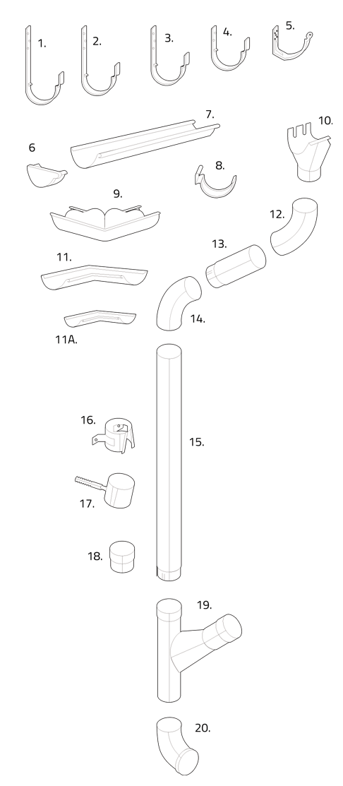 Gutter system components